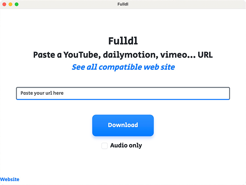 Fulldl macOS light theme